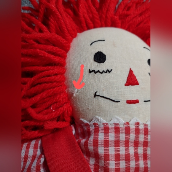 Handmade Raggedy Ann - Picture 3 of 4